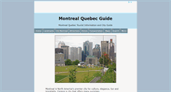 Desktop Screenshot of montreal-quebec.net